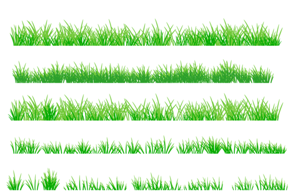 Download Green Grass Png, Grass Border Set - Grass png Collection