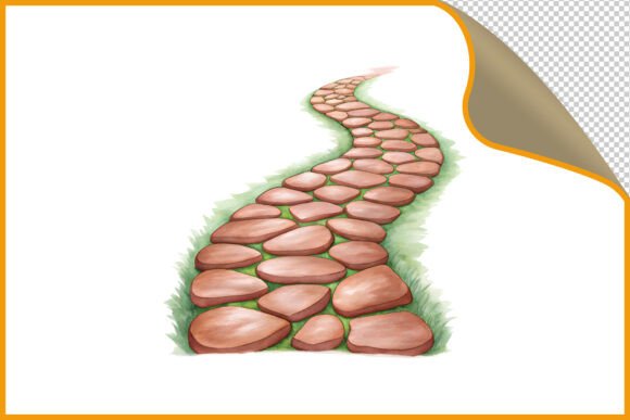 Download Winding Stone Path on Green Grass PNG - Grass png Collection
