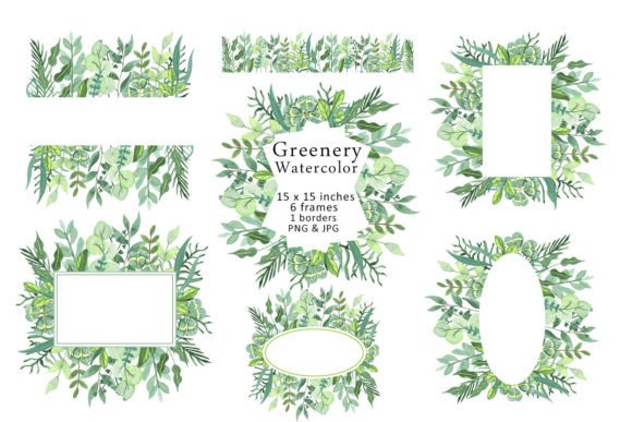 Download Watercolor Frame Clipart Green Grass PNG - Premium Resources